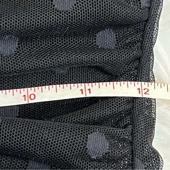 White House Black Market Y2K Sheer Mesh Polka Dot Top XS - Picture 10 of 10